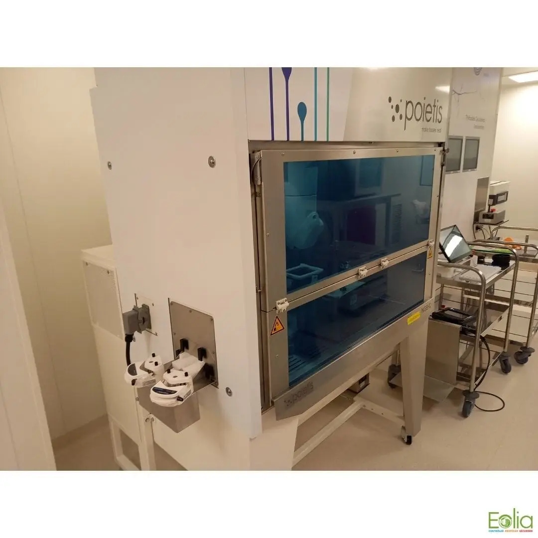 1er mondiale : EOLIA réalise le contrôle qualité d’une hotte pour la greffe de peau imprimée en 3D