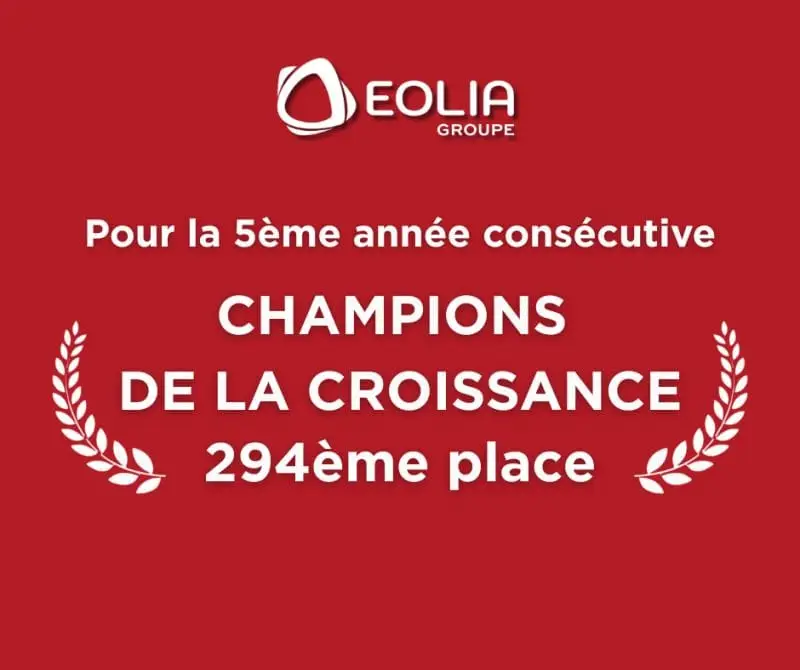 Eolia Groupe figure dans le classement des champions de la croissance 2026