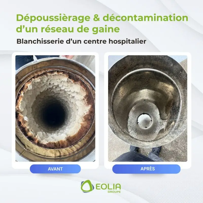 Nettoyage des réseaux aérauliques en milieu hospitalier