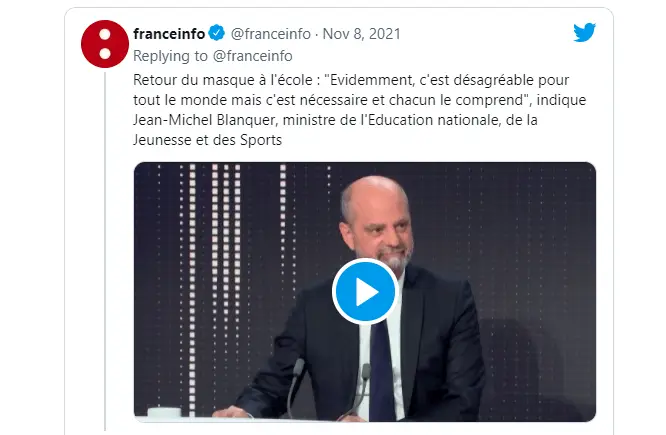 Interview du Ministre de l’Éducation nationale sur la gestion de la qualité l’air dans les écoles