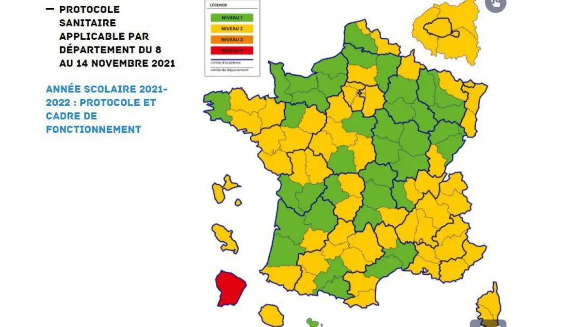 Covid-19 : Rentrée scolaire du 8 novembre, le port du masque rendu obligatoire pour 40 départements