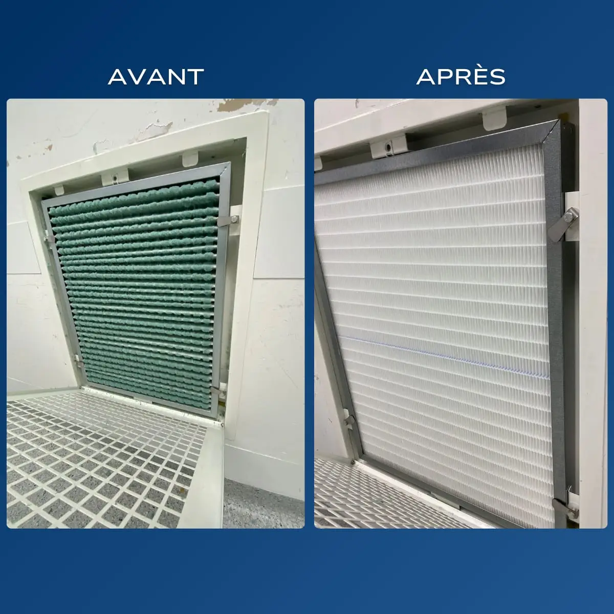 Remplacement de filtre de reprise