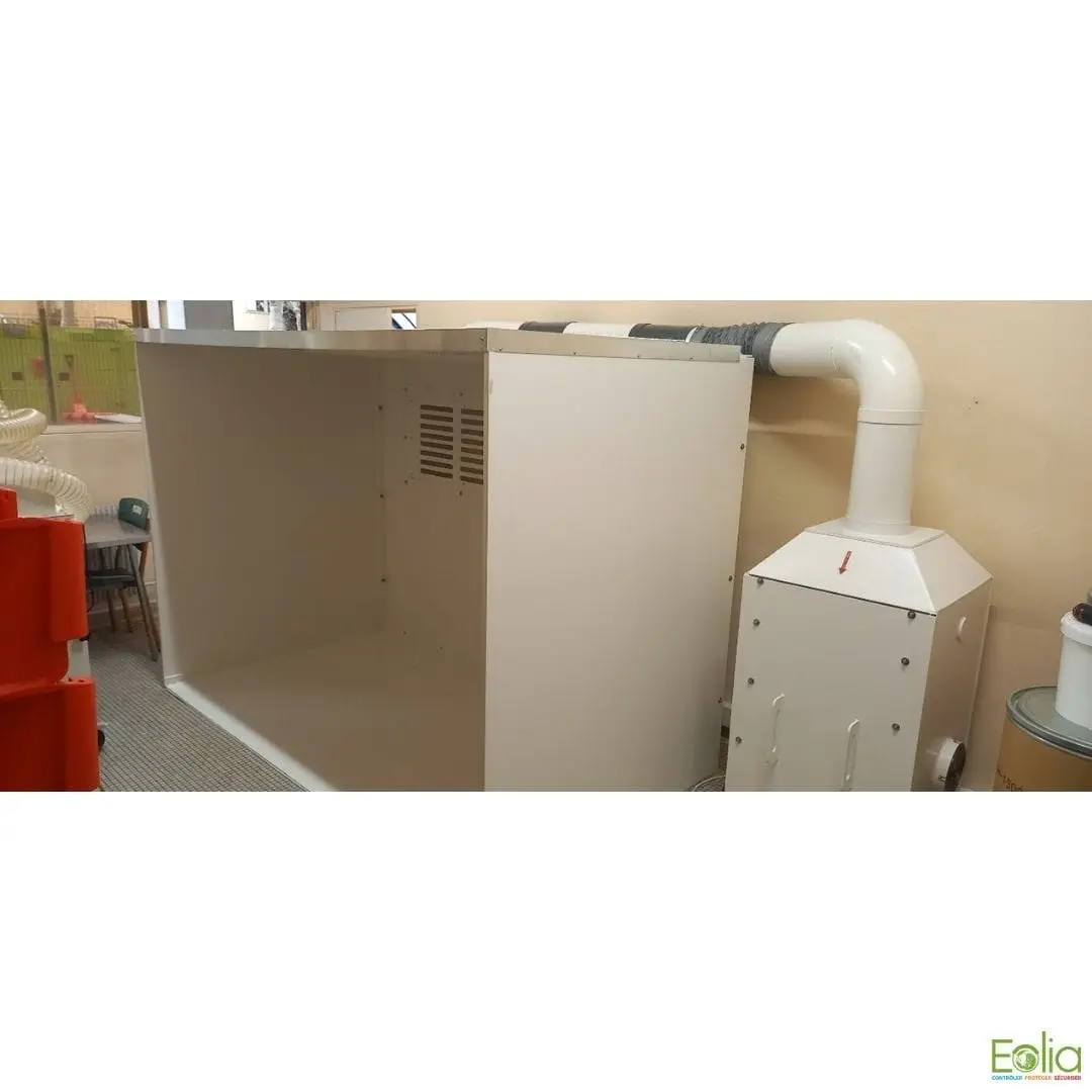 Eolia réalise la création, l’installation et mise en service d’un extracteur au poste de travail