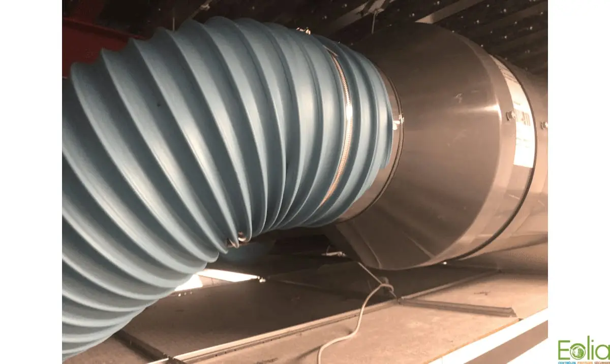 EOLIA réalise la fourniture et l’installation d’une hotte d’extraction