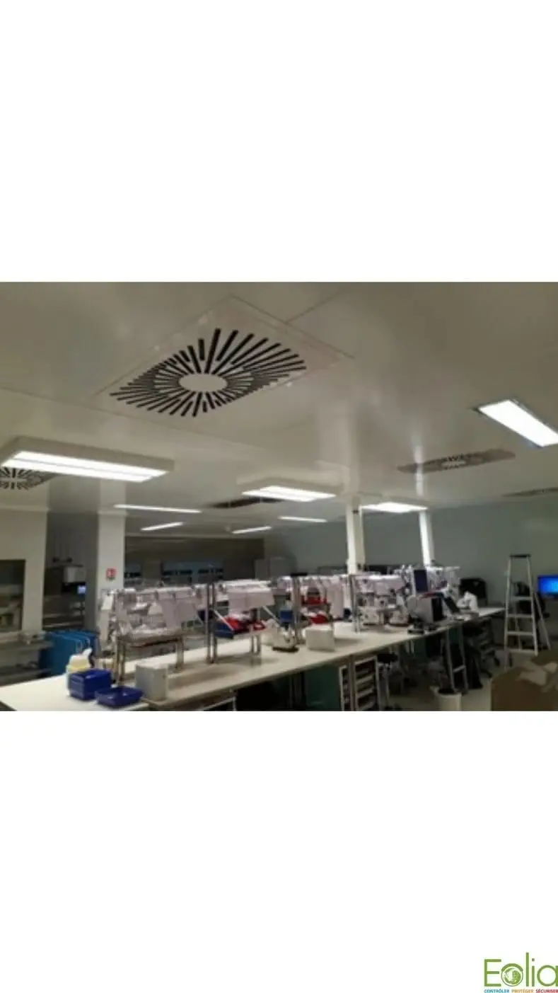 EOLIA réalise au sein du service stérilisation d’un hôpital l’installation de 6 déflecteurs