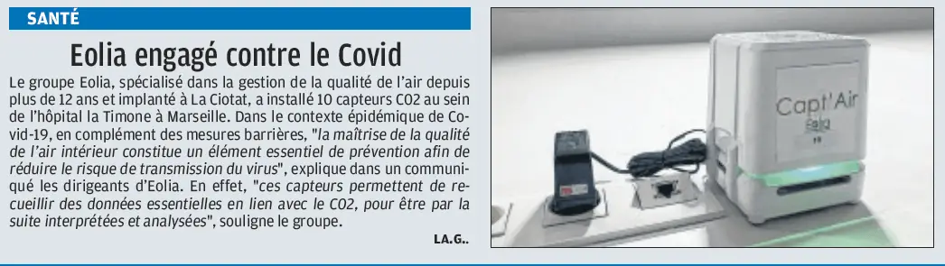 EOLIA engagé contre le Covid, la Provence