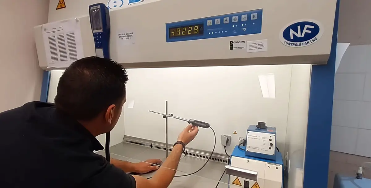 Contrôle qualité d’un Poste de sécurité microbiologique (PSM)