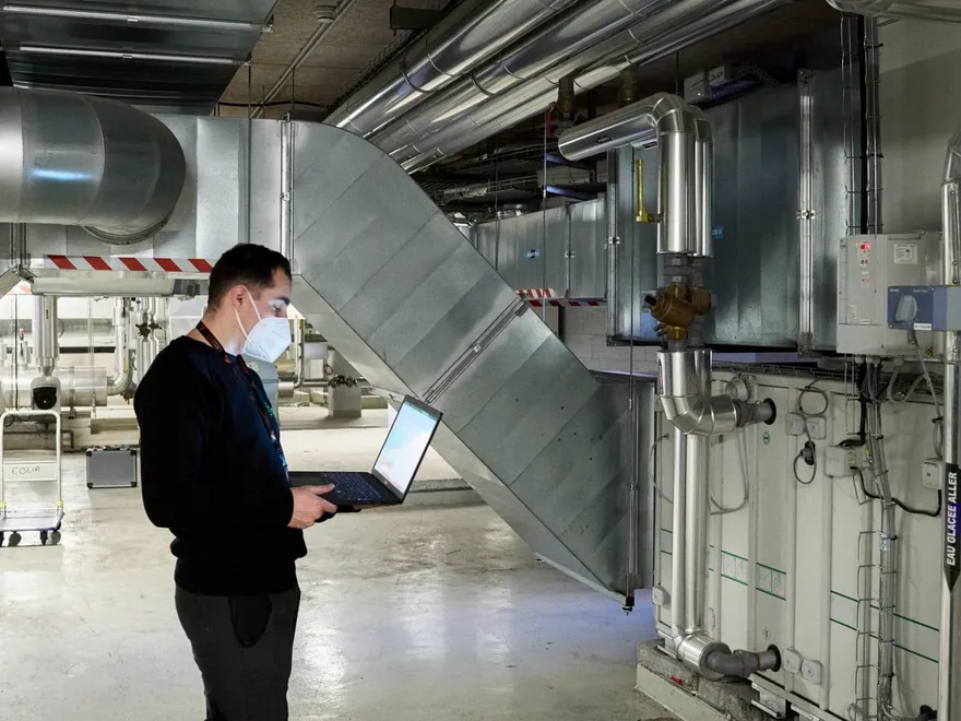 Relevé des paramètres d’une centrale de traitement d’air