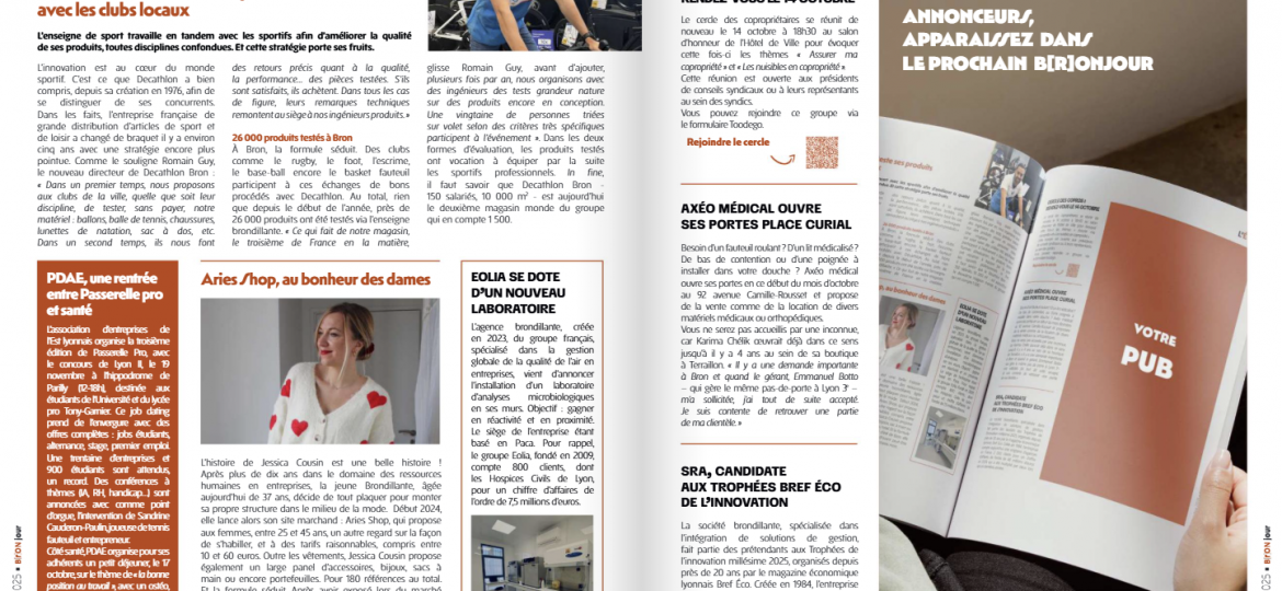 Article journal de Bron Laboratoire